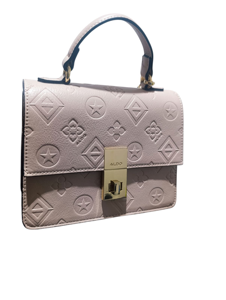 bolso de mano marca ALDO color palo rosa bajo tu estilo ,tu identidad:invierte en una cartera que lo dice todo