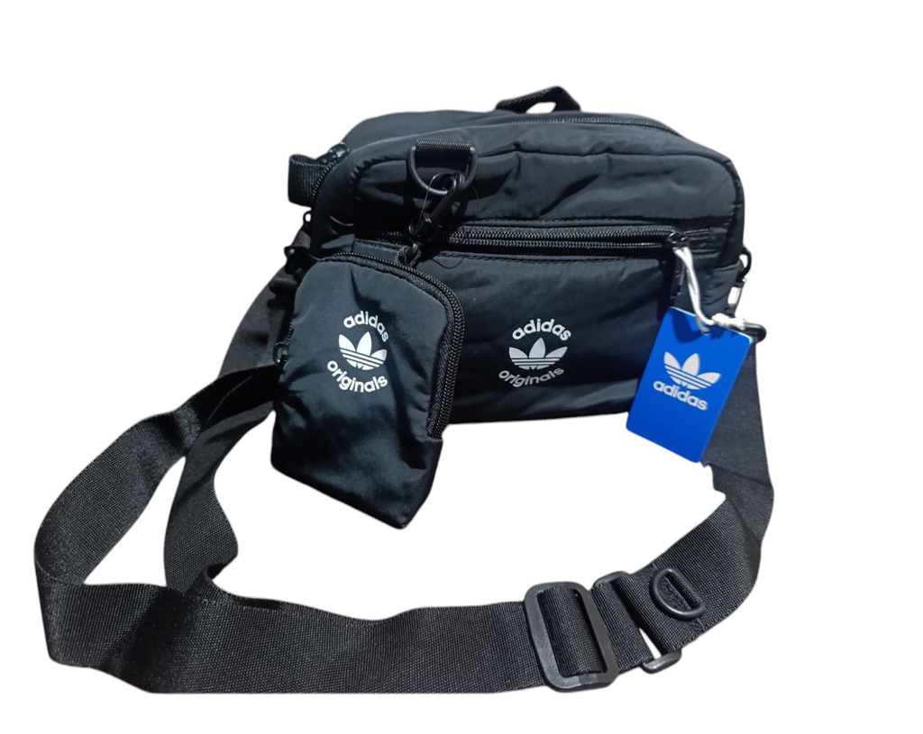 riñonera  MARCA ADIDAS color negro original para hombre ideal para cualquier ocasión..